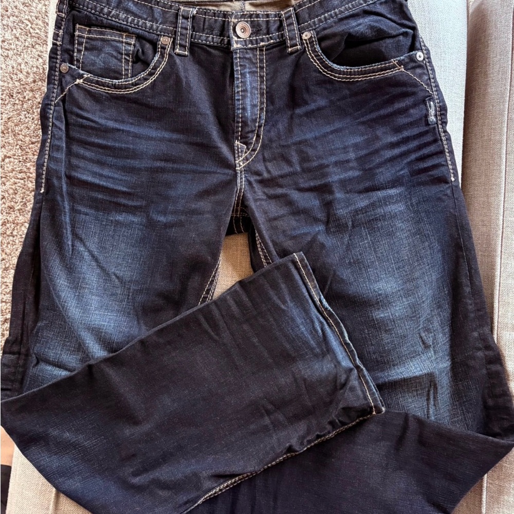 Silver Jeans Men's Deep Indigo Straight Jeans